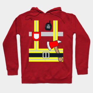 Costume Firefighter Fireman Hoodie